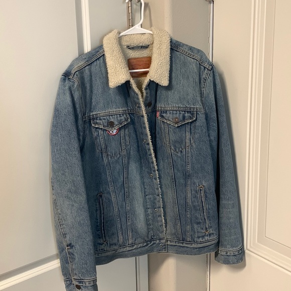 Sherpa lined Jean jacket - Picture 1 of 3